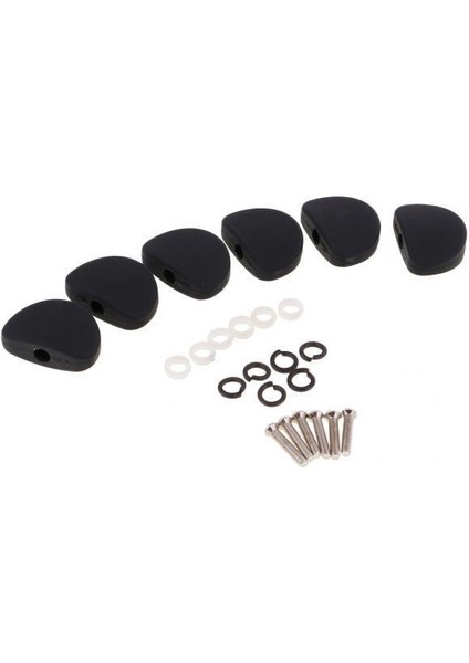 4xguitar Ayar Mandalları Anahtar Tuner Makine Kafaları Yedek Düğmeleri Düğmeleri 4 Adet Tutamak (Yurt Dışından)