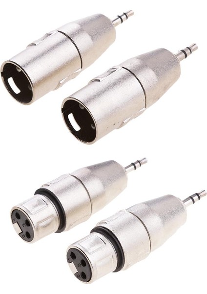 3 Pin Xlr Dişi/erkek Mikrofon Konnektörüne 4x 3,5mm Stereo Ses Fişi (Yurt Dışından) fiyatları