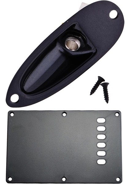 1/4 '' Tekne Şekli Çıkış Plakası+Tremolo Boşluk Kapağı St Sq Için Arka Plaka (Yurt Dışından)