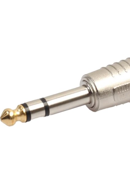 Taşınabilir 10 Adet Mikrofon Kablosu 6.35MM Stereo Adaptör Konektörleri (Yurt Dışından) fırsatları