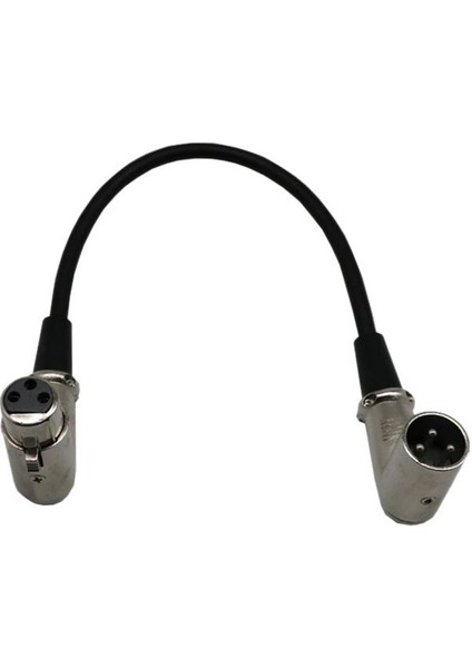 6 Adet 3 Pin Xlr Mikrofon 1ft Için Kablo Uzantısına Dik Açı (Yurt Dışından)