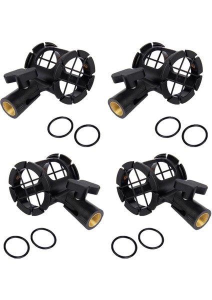 El Tipi Mikrofon Için 4 Parça Mikrofon Şok Montajı (Yurt Dışından)