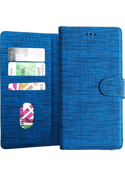 Xiaomi Mi Note 10 Lite Uyumlu Kılıf Kumaş Kredi Kartı Para Bölmeli Standlı Exclusive Spor Cüzdan