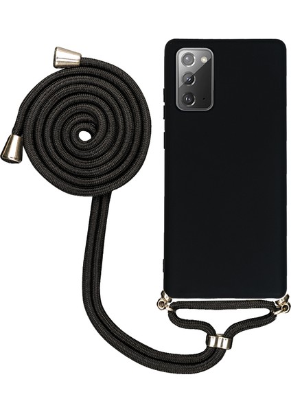 Samsung Galaxy S23 Ultra S918 Uyumlu Kılıf Silikon Boyundan Askılı Ipli Lansman Kapak Renkli Tpu