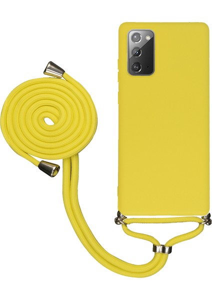 Samsung Galaxy S23 Ultra S918 Uyumlu Kılıf Silikon Boyundan Askılı Ipli Lansman Kapak Renkli Tpu
