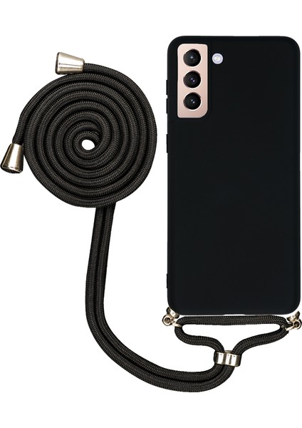Samsung Galaxy S23 S911 Uyumlu Kılıf Silikon Boyundan Askılı Ipli Lansman Kapak Renkli Tpu