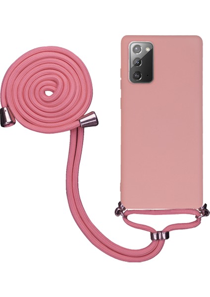 Samsung Galaxy S23 Ultra S918 Uyumlu Kılıf Silikon Boyundan Askılı Ipli Lansman Kapak Renkli Tpu