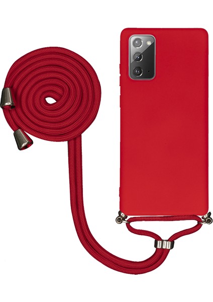 Samsung Galaxy S23 Ultra S918 Uyumlu Kılıf Silikon Boyundan Askılı Ipli Lansman Kapak Renkli Tpu