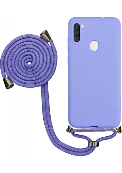 Realme 5i Uyumlu Kılıf Silikon Boyundan Askılı Ipli Lansman Kapak Renkli Tpu