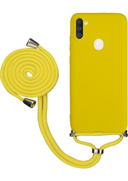 Realme 5i Uyumlu Kılıf Silikon Boyundan Askılı Ipli Lansman Kapak Renkli Tpu