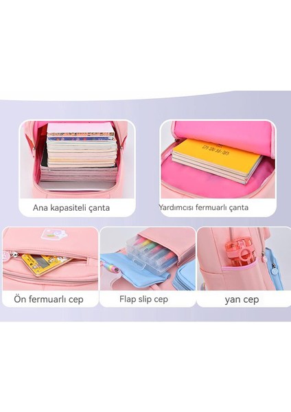 Ilkokul Öğrencileri Okul Çantası Büyük Kapasiteli Okul Çantası Yükü Azaltmak Için Omurga Koruma Sırt Çantası Rahat Moda Seyahat Bilgisayar Sırt Çantası Oxford Kumaş Sırt Çantası (Yurt Dışından) fırsatları