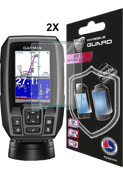 Garmin Striker 4/4 Dv / 4 Cv Balık Bulucu Gps Ekran Koruyucu (2 Adet)