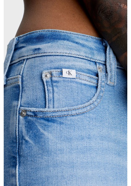 Calvin Klein Pamuklu Yüksek Bel Skinny Fit Dar Paça Jeans J20J2208531AA Bayan Pantolon J20J220853 1AA