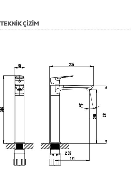 SO6500 Solo Yüksek Çanak Tipi Lavabo Armatürü