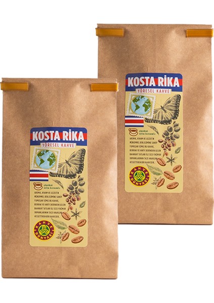 Kosta Rika Yöresel Filtre Kahve 200 gr x 2'li