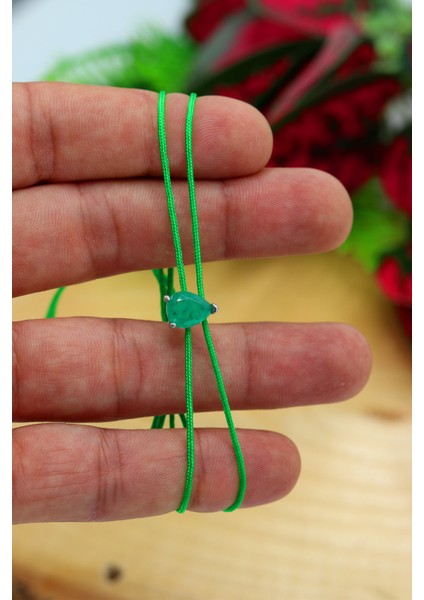 Zümrüt Taşlı Asansörlü Kadın Gümüş Bileklik 201022206 modelleri