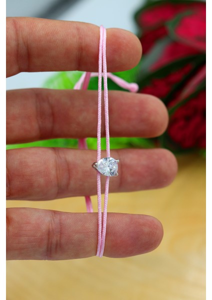 Zirkon Taşlı Asansörlü Kadın Gümüş Bileklik 201022207