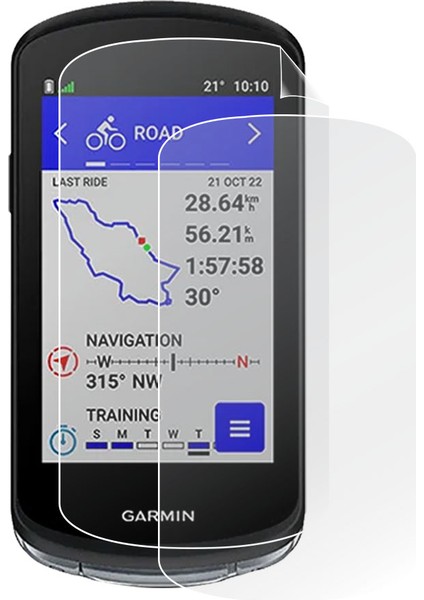 Garmin Edge 1040 - 1040 Solar Bisiklet Bilgisayarı Ekran Koruyucu (2 Adet)