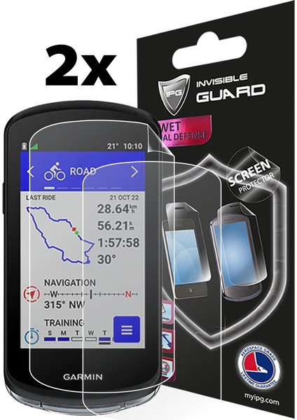 Garmin Edge 1040 - 1040 Solar Bisiklet Bilgisayarı Ekran Koruyucu (2 Adet)