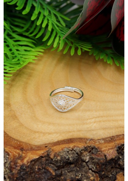 925 Ayar Gümüş Telkari Yüzük 201022100