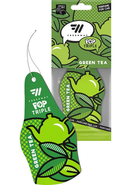 Fresh Way Pop Dry Triple Kağıt Asma Green Tea