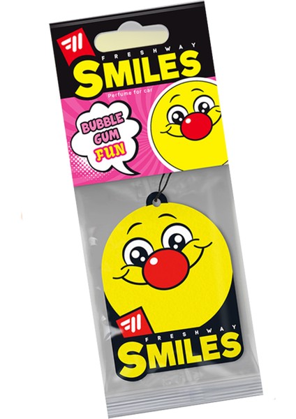 Fresh Way Dry Smile Kağıt Asma Koku Bubble Gum