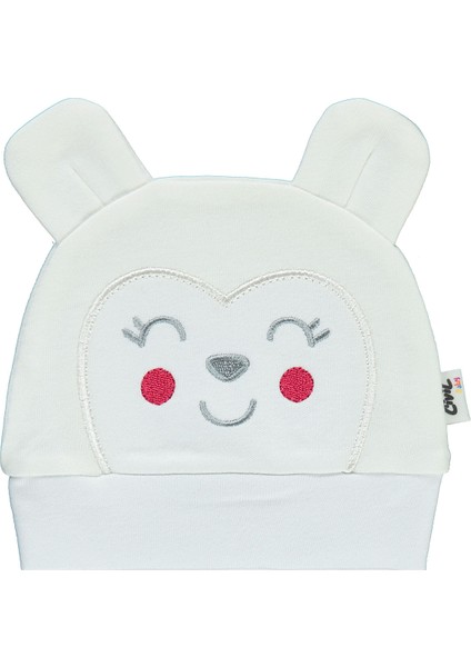 Civil Baby Bebek Kulaklı Bere 0-3 Ay Ekru