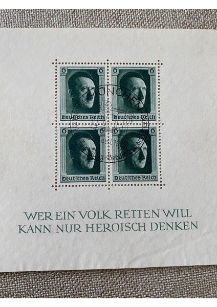 Adolf Hitler 48. Doğum Günü Damgalı Pul Bloğu 005 modelleri