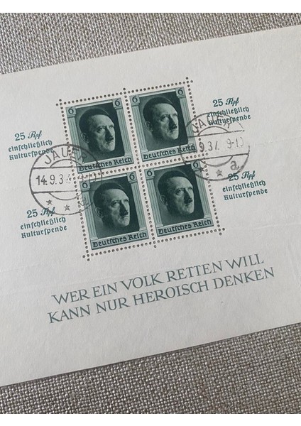 Adolf Hitler 48. Doğum Günü Damgalı Pul Bloğu 013 modelleri