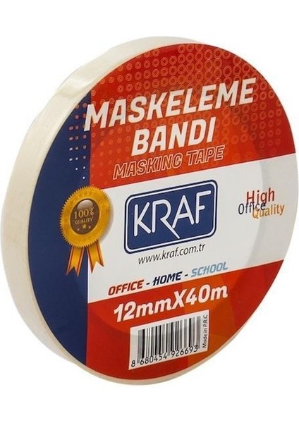 48 Adet Maskeleme Bandı 12MMX40METRE Kağıt