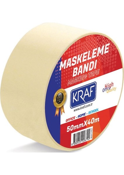 24 Adet Maskeleme Bandı 50 MMX40METRE Kağıt Bant
