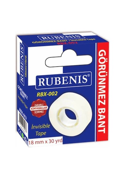 10 Adet 18MM x 30 Metre Görünmez Bant Aydınger Bandı modelleri