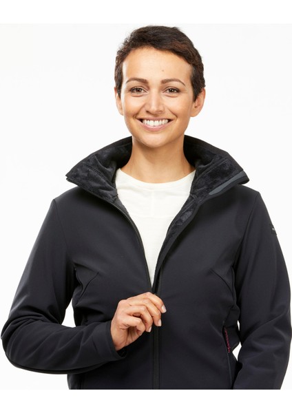 Forclaz Kadın Softshell Mont - Siyah - Mt100