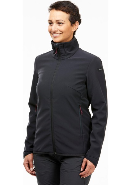 Forclaz Kadın Softshell Mont - Siyah - Mt100