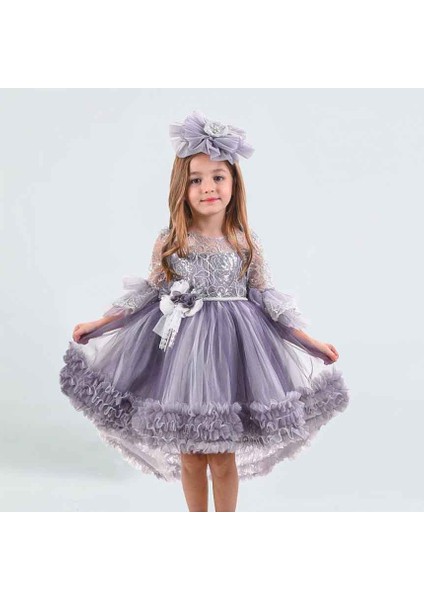Kız Elbise 3-7 Yaş 2311 KELB14167 Lila