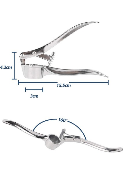 Paslanmaz Çelikten Sarımsak Ezici Pratik Sarmısak Ezeceği Mutfak Pratik Ürün