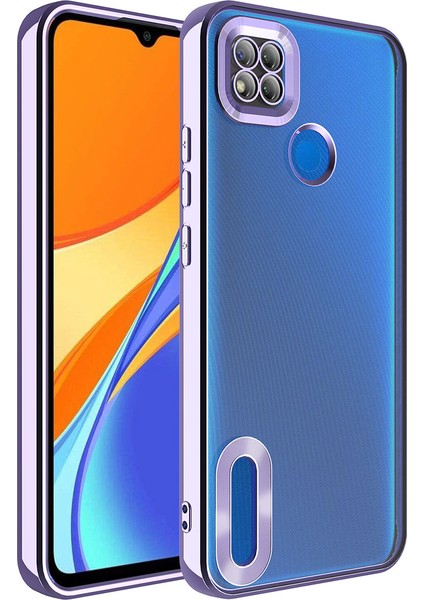 Xiaomi Redmi 10A Kılıf Kamera Korumalı Logo Gösteren Omega Kapak