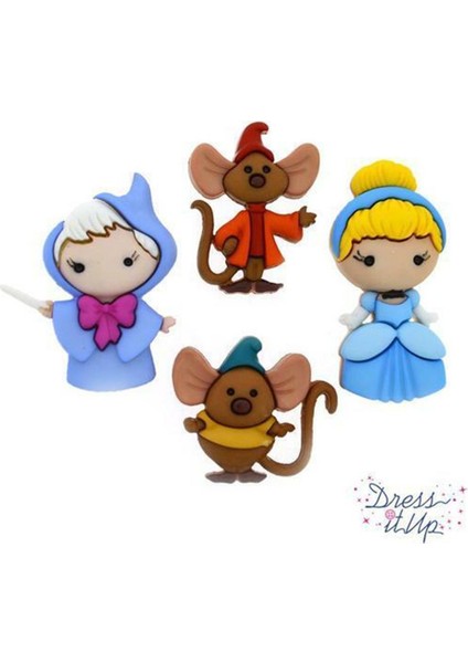 Dekoratif Oyuncak Figürlü Düğme 8959 | Disney Özel Seri
