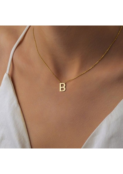 925 Ayar Gümüş Harf Kolye