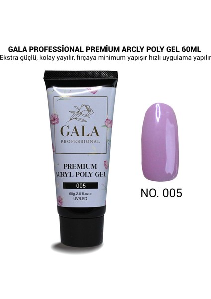 Gala Premium Arcly Poly Jel 60 Ml No:5