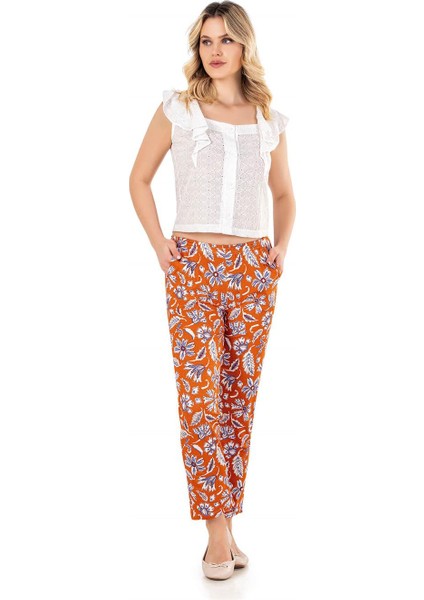 KADIN YAZLIK DÜĞMELİ TÜL SIFIR KOL HOMEWEAR DOWRY 08-58