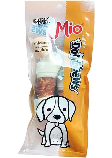 Tavuklu Düğümlü Köpek Çiğneme Kemiği 11 cm X2 30 gr