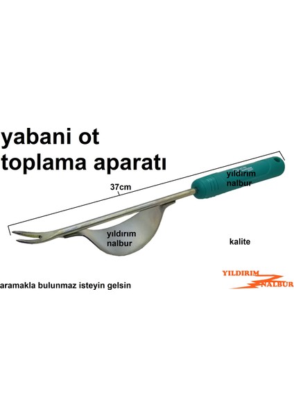 Yıldırım Nalbur Yabani Ot Toplama Aparatı Bahçe Çapası Ot Sökme Elamanı