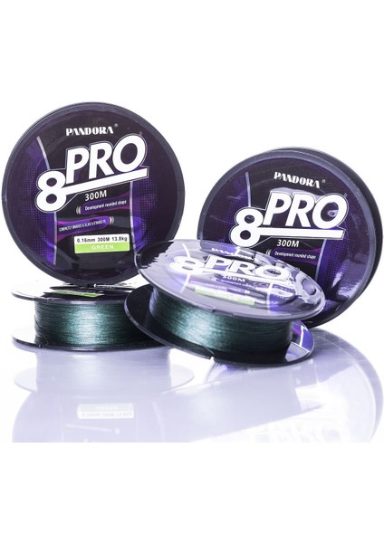 8x Pro 300MT Yeşil Ip Misina 0,20MM