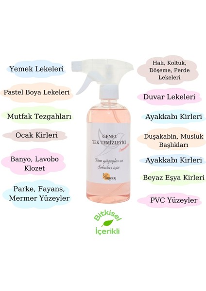 Genel Tek Temizleyici (Konsantre Leke Çıkarıcı) 500 ml