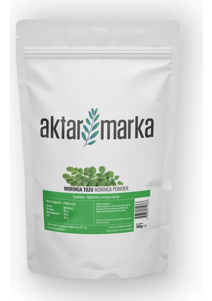 Aktar Marka Moringa Tozu 100 gr