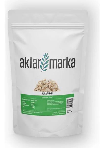 Aktar Marka Yulaf Unu 1 kg