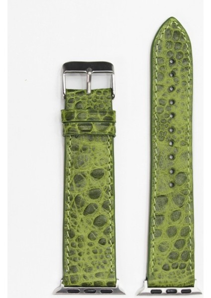 Apple Watch Uyumlu Kordon Yeşil Croccodile 38-40-41 mm Uyumlu fiyatları