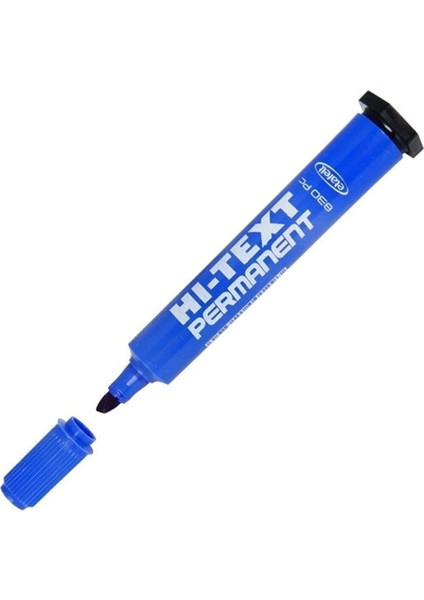 Hi-Text 12 Adet 830PC Kesik Uç Permanent Kalem Koli Kalemi Mavi modelleri