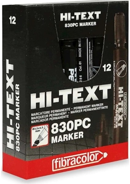 Hi-Text 360 Adet 830PC Kesik Uç Permanent Kalem Koli Kalemi Siyah modelleri